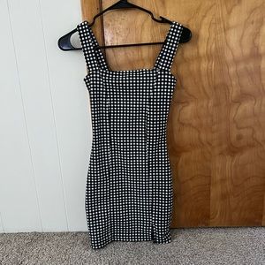 H&M checkered mini dress